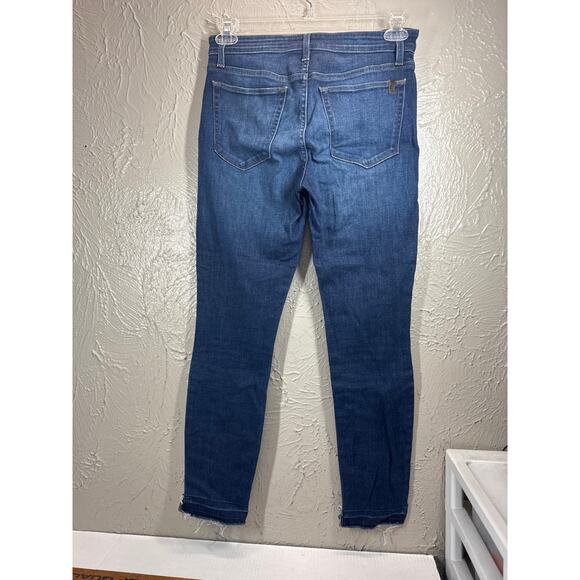 Joes Jeans Skinny Ankle Hi-Low Cutout Hem Womens Stretch Pockets Size 28 x 27 - Picture 2 of 8